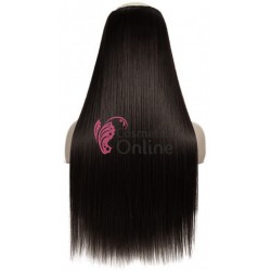 Extensie de par cu 5 Clips On delux dubla dreapta de 60 cm, Saten Inchis  192#10